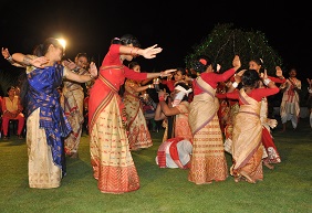 Presenting cultural programme during Kristi Kendra Bihu at Naharlagun on 1st May�2017.